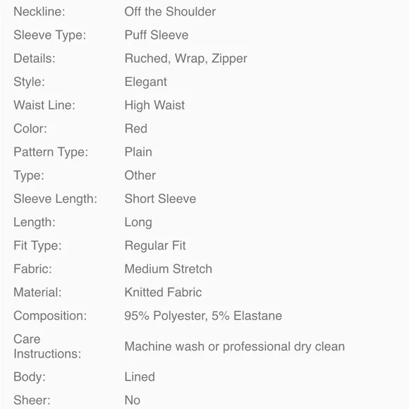 😍 Elegant Red Off-Shoulder Jumpsuit 😍 - Picture 5 of 8